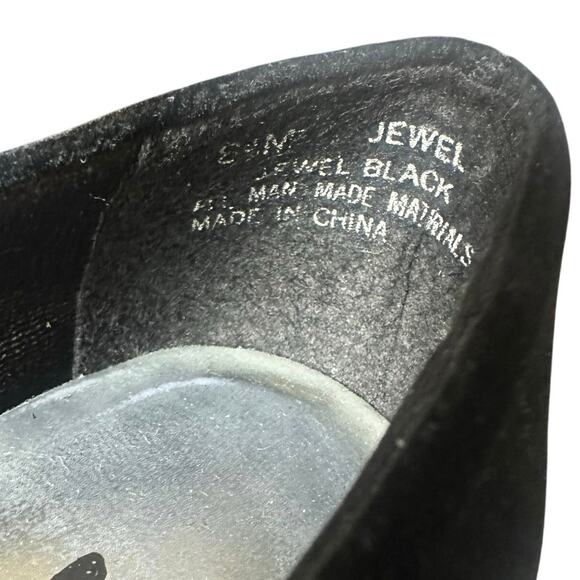 Socialites Vintage Black Flats with Jewel - Picture 5 of 8